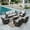 Light Gray, variant on Summit Living 7-Seat Wicker Patio Furniture Set with 4 Swivel Chairs & 3-Seat Sofa with Coffee Table, Outdoor Sectional Conversation Set, Peacock Blue