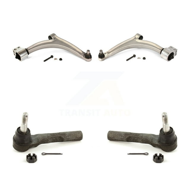 TOR Front Suspension Control Arm Assembly and Tie Rod End Kit for Car Chevrolet Malibu Pontiac G6 Saturn Aura Contains Rear Bushings - Left Right Side (Driver Passenger) KTR-102896