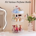 thumbnail image 6 of DELAMU 360 Rotating Makeup Organizer for Vanity, Bathroom Countertop Organizer Spinning Perfume Organizer, High-Capacity Cosmetic and Skincare Dresser Make Up Holder Rack, 3 Tiers, 6 of 7