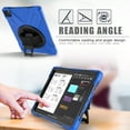 thumbnail image 3 of Dteck Case For Apple iPad Pro 11" 2nd Generation 2020/Pro 11" 1st Gen 2018, Shockproof Armor Heavy Duty Protective Cover Kickstand Handstrap Rubber Case (without Screen Protector)11 inch,Blue, 3 of 6