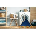 thumbnail image 2 of Ahgly Company Machine Washable Indoor Rectangle Abstract Denim Dark Blue Area Rugs, 8' x 12', 2 of 7