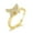 Gold plus white zircon, variant on Womens Copper Inlaid Zircon Butterfly Ring Drip Oil Adjustable Opening Trendy Fashion Jewelry Gift for Her Now