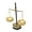 2, variant on Vintage Antique Metal Balance Scale Ornament Weight Scale Figurine Statue for Stylish Home Decors and Office Desk Accent