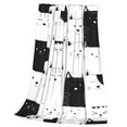 thumbnail image 3 of Bingfone Doodle Cute Cat Print Flannel Fleece Blanket Throw Blanket For Bed,Sofa,Couch,Travel,Camping(50"X40"), 3 of 9