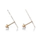 thumbnail image 4 of Aretes de oro 14k GIALLO Broquel GIALLO COLLECTION Rock Star de oro amarillo brillante con cortes diamantados, 4 of 5