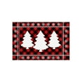 thumbnail image 2 of FastXmas 24"x26" Christmas Tree Bathroom Rugs, Red Black Dot Plaid Mat,Christmas Non Slip Door Mat,Pine-Tree,Reindeer Pattern and Velvet Area Rug Decoration for Bath Door Xmas Winter Home Decor, 2 of 6