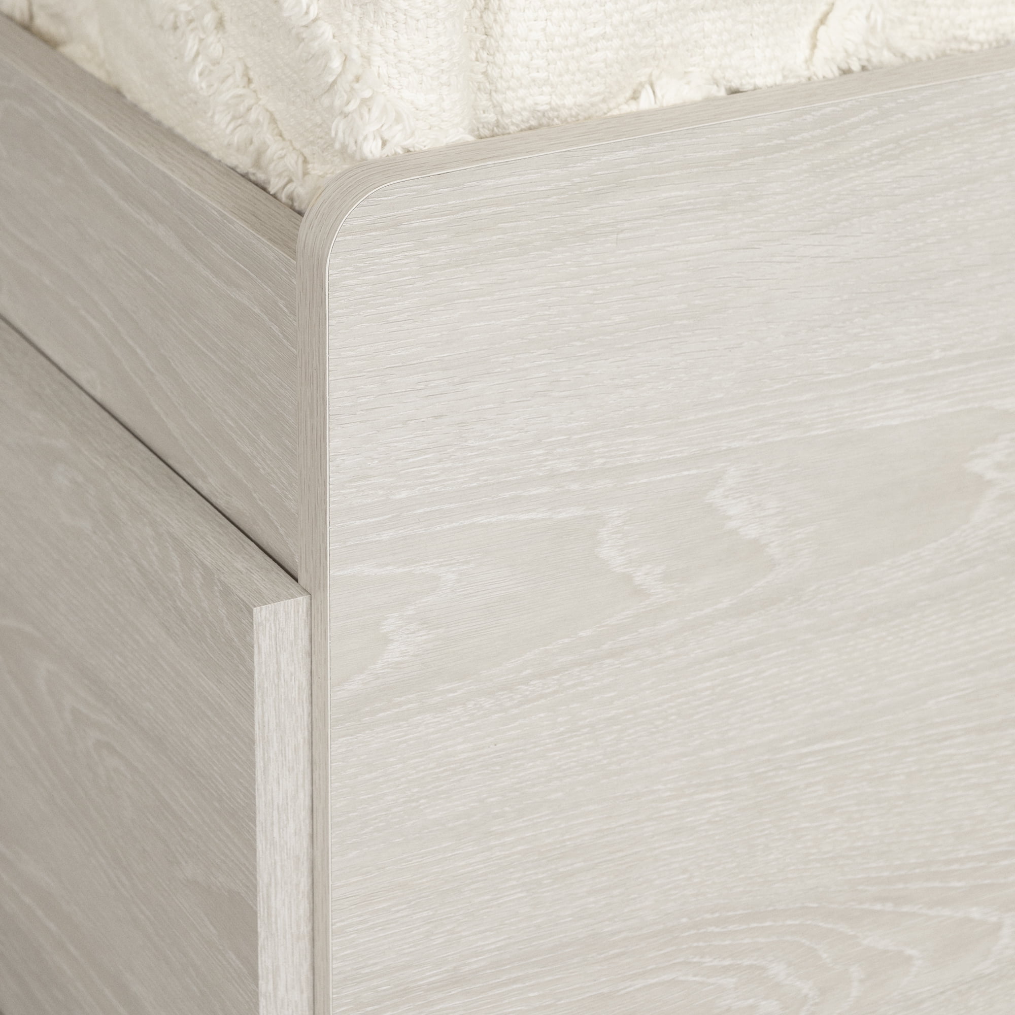 South Shore Fynn Twin Mates Bed with 3 Drawers, in Winter Oak