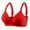 Red, variant on Bigersell Push-up Bra Women No Underwire Smoothing Wireless Bra Women's Wireless Bra Ladies Full Coverage Wire-Free Bra Everyday Underwear V-Neck Comfort Strap Full Figure Bra Beige 90