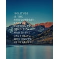 thumbnail image 2 of ArtsyQuotes 12x14 Black Ornate Wood Framed with Double Matting Museum Art Print Titled - Octavio Paz Quote: Solitude, 2 of 4