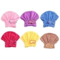 thumbnail image 5 of Butterfly Bow Microfiber Hair Drying Cap Adjustable Quick Dry Towel For Home And Travel, 5 of 7