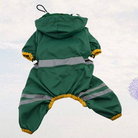 HEMOTON Dog Coat and Cat Raincoat for Small Dogs, Puppy Jacket in Green Color