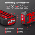 thumbnail image 3 of Arrancador De Coches, Arrancador De Baterias De Auto negro rojo, 3 of 5