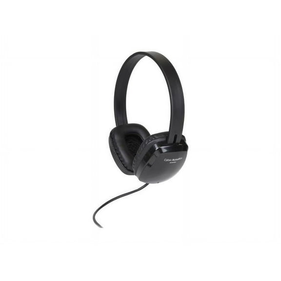 Cyber Acoustics ACM6004 Stereo Wired On-Ear Headset Black