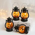 thumbnail image 2 of Halloween LED Hanging Pumpkin Lantern Light Ghost Lamp Candle Light Retro Small Oil Lamp Halloween Party Home Decor Horror Props, 2 of 4