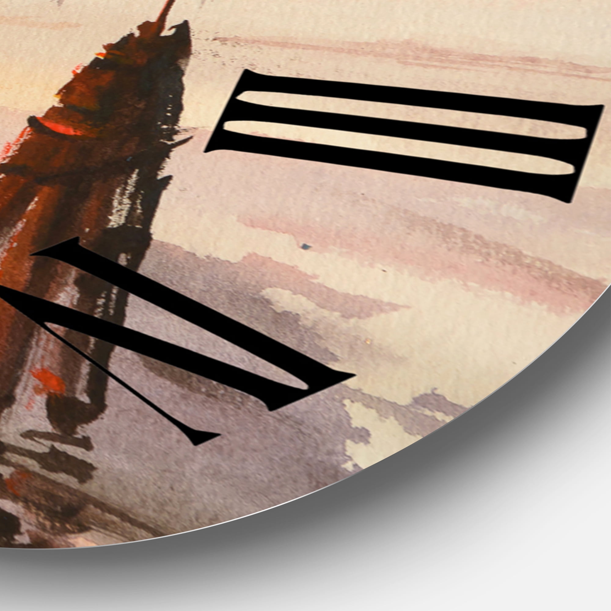 Designart 1 in Coastal Wall Clock