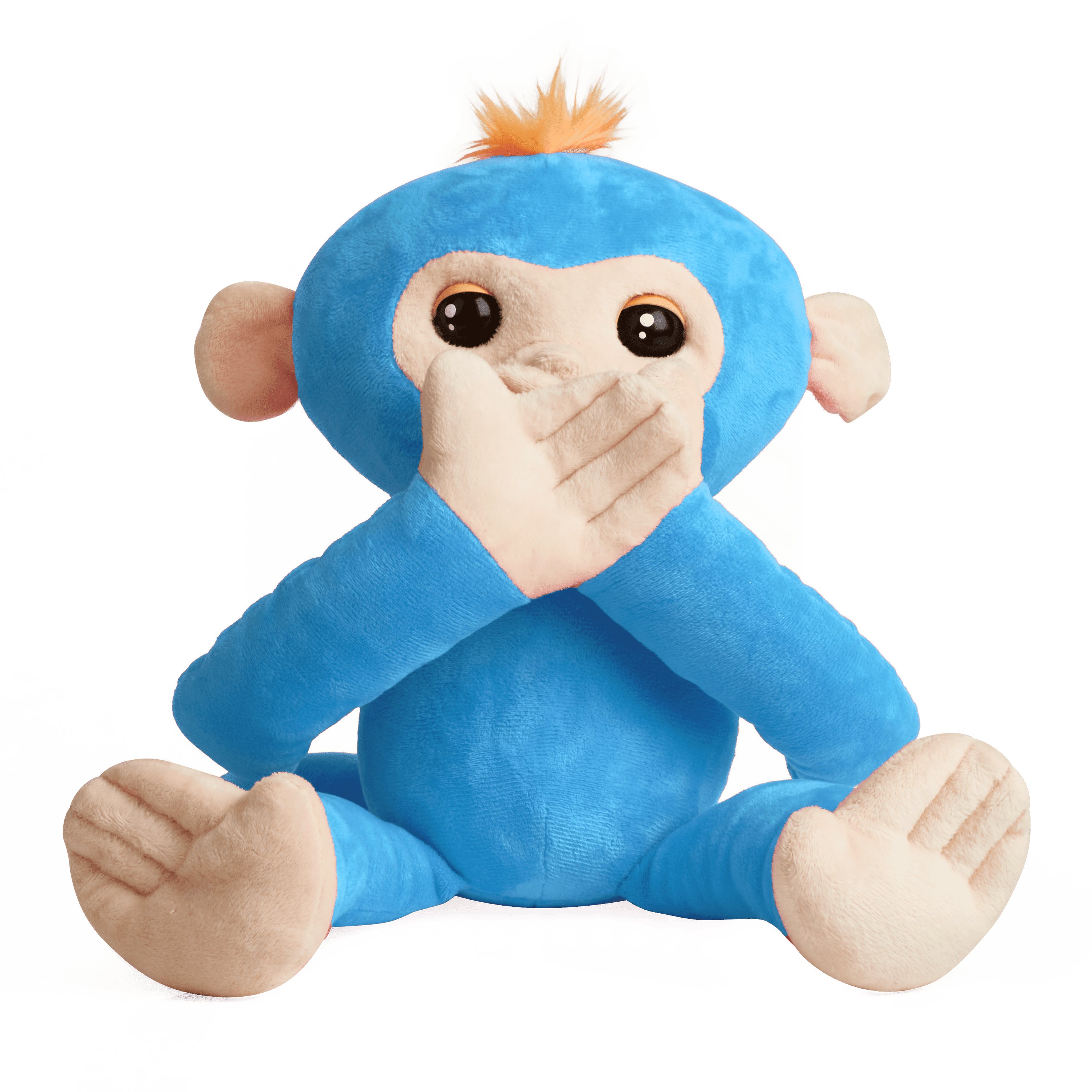 2018 WowWee Fingerlings Blue Boris Hugs Interactive Plush Monkey for sale online 