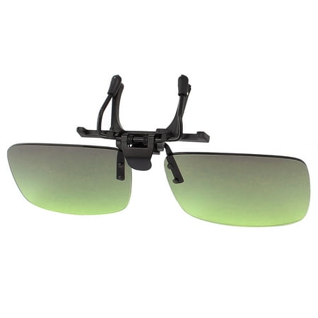 Unique Bargains Green Lens Rimless Anti Glare Clip On ...
