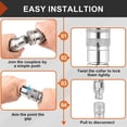 thumbnail image 4 of Quick Connect Couplers, 2PCS Versatile Usage Carbon Steel Dust Proof Caps Hydraulic Quick Coupling  for Skip Steer Loader, 4 of 7