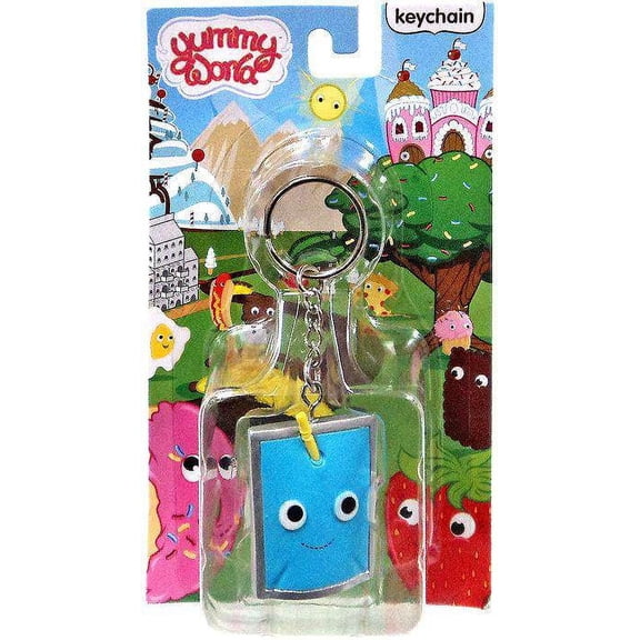 Yummy World Blue Juice Pouch Keychain