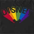 thumbnail image 2 of Men's Mickey & Friends Rainbow Ears Logo Graphic Tee Black Large, 2 of 5