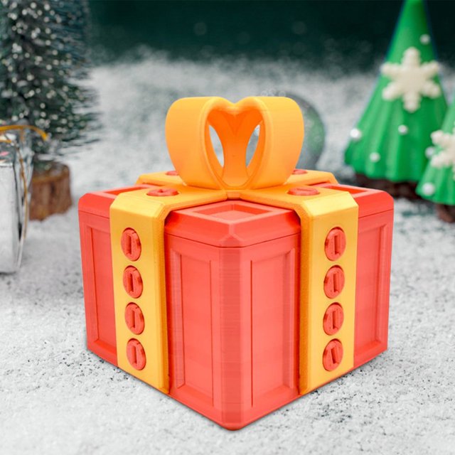 HLONK Annoying Gift Box 3D Printed Gift Box with Screws Prank Novelty Screw Case Surprise Creative Gift Desktop Funny Money Card Container Twisted Storage