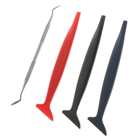 5x Car Stickers Corner Scraper For Vehicle Vinyl Wrap Tools Micro Squeegee
