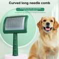 thumbnail image 6 of Prettyui Extra Long Pin Slicker Brush for Large Dog Matted Hair, Grooming Wire Brush for Pets Shedding Mats, Cats Deshedding And Loose Hair Green S Green, 6 of 8