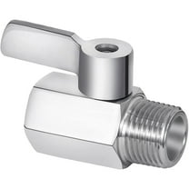 2025 New! Shower Head Shut Off Valve, 304 Stainless Steel Mini Ball Valve NPT Thread(1/2Inch Male x 1/2Inch Female),1 Pack