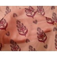 thumbnail image 4 of oneOone Silk Tabby Fabric Leaves & Paisley Block Print Fabric BTY 42 Inch Wide, 4 of 4