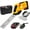 Yellow, variant on 24V Hedge Trimmer & Cordless Grass Shear-2 in 1 Handheld Grass Trimmer for Yard Lawn Pruning, Lightweight Mini Trimmer for Garden, Hedge, Tree