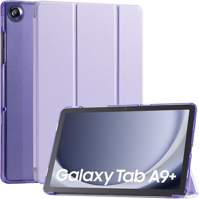 KOMI Case for Samsung Galaxy Tab A9 Plus 2023, Slim Stand Hard Back Shell Protective Smart Cover with Auto Sleep Wake Feature for Samsung Galaxy Tab A9 + 10.9" Tablet, Purple