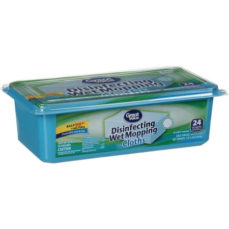 Stayfast Cloth - Great Value Disinfecting Wet Mopping Cloths, 24 Count