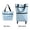 LIGHT BLUE, variant on Foldable Shopping Cart with Wheels, Upgraded 2 in 1 Portable Grocery Cart Foldable with Wheels and Pull Handle for Market & Grocery Runs Gift for Women & Seniors,GREEN