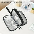 thumbnail image 3 of Miroddi Travel Cable Organizer, Double Layerd Electronics Organizer Waterproof Cable Storage Bag with Zipper, 3 of 8