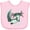 AD-Pink, variant on Inktastic Cute Axolotl Swimming with Bubbles Boys or Girls Baby Bib