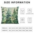 thumbnail image 5 of COMIO Watercolor Dark Green Teal Tree Pillow Covers Rustic Nature Forest Decorative Throw Pillows Winter Christmas Outdoor Farmhouse Cushion Case Decor for Sofa Couch Bed, 5 of 5