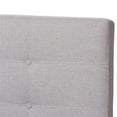 thumbnail image 5 of Bowery Hill Upholstered Queen Platform Bed in Gray Beige, 5 of 10