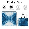 thumbnail image 2 of Colorful Tie Dye Vortex Waterproof Picnic Blanket with Foldable Zipper, Suitable for Outdoor Use, Suitable for Travel, Camping, Beaches, Parks, Grasslands, Picnic Blanket Accessories, 2 of 7