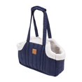 thumbnail image 1 of koolsoo Sac de Transport pour Chats d'Hiver, Grande Capacité, Confortable, Bleu, 1 of 9