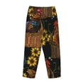 thumbnail image 5 of Junzan Embroidery Chicken Rooster Women'S Pajama Pants Drawstring Comfy Sleep Bottoms With Pockets, 5 of 9