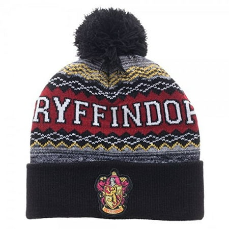 Beanie Cap - Harry Potter - Gryffindor Cuff Pom Hat License New kc4adnhpt