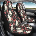 thumbnail image 4 of XYZCANDO Ghosts and Roses Car Seat Covers Polyester Fabric Stretchy Automobile Seat Cover car Front Seats Interior, Breathable Stretchable Vehicle SUV, 4 of 10