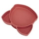 thumbnail image 3 of Platos de succión para bebés, 3 divisiones, 460 ml, resistentes a caídas, lindos platos divididos para bebés con forma de zorro para bebés, niños pequeños, rojo ladrillo, 3 of 5