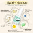 thumbnail image 5 of AZUREBEAUTY 4+4pc Dip Powder Liquid Set, 15ml/0.5oz, with Base/Top Coat, Activator, Brush Saver, Nail File– Fast Drying Formula, No UV Light Needed, 5 of 8