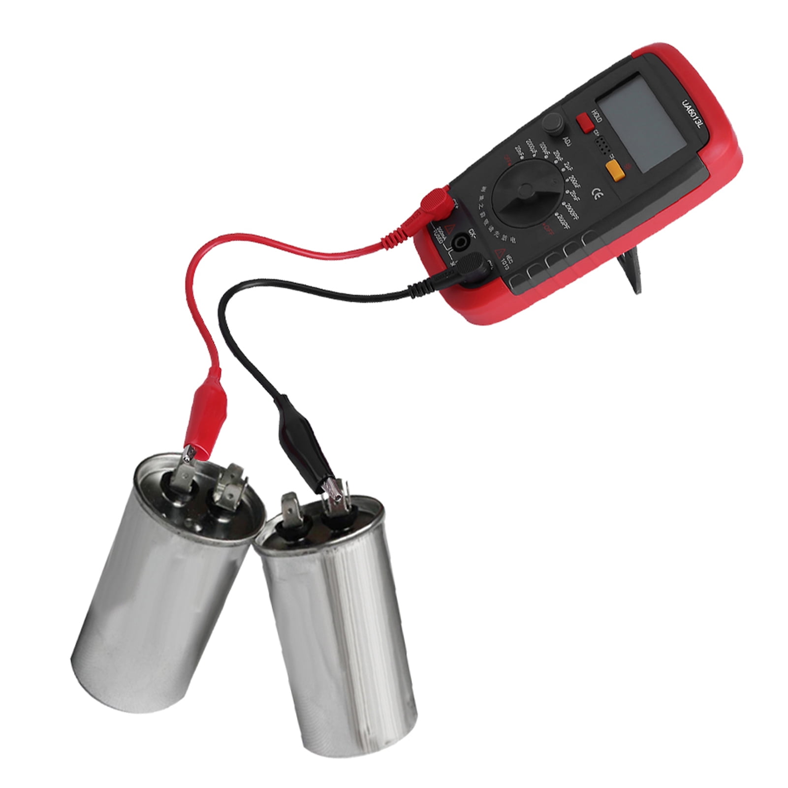UYIGAO Kapazitätsmessgerät 6013L – Digital, Batteriebetrieben – Misst Kapazität (0,1 PF Bis 20.000 µF), Spannung, Widerstand & Mehr