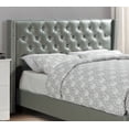 thumbnail image 3 of Tina Tufted Bed Frame Queen Size - Silver, 3 of 9