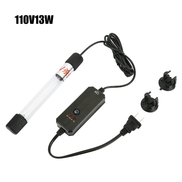 Lámpara germicida para pecera, temporizador UV para pecera, lámpara para acuario, luz para pecera, confiable y duradera