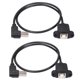 thumbnail image 1 of 2X USB 2.0 B Macho Una USB B Hembra Enchufe Impresora Montaje en Panel Cable de Extensión 50cm, 1 of 5