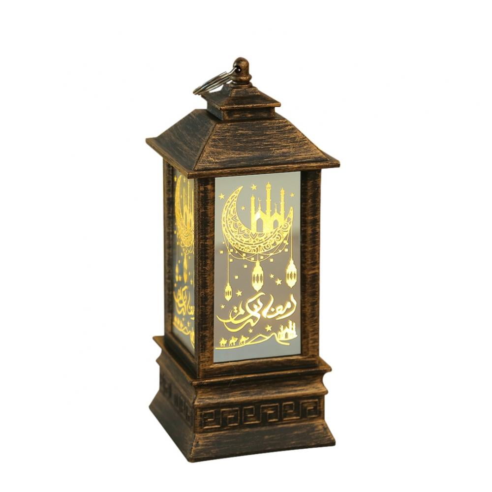 5" Vintage Style Decorative Lantern,Flame Effect LED Lantern, Indoor