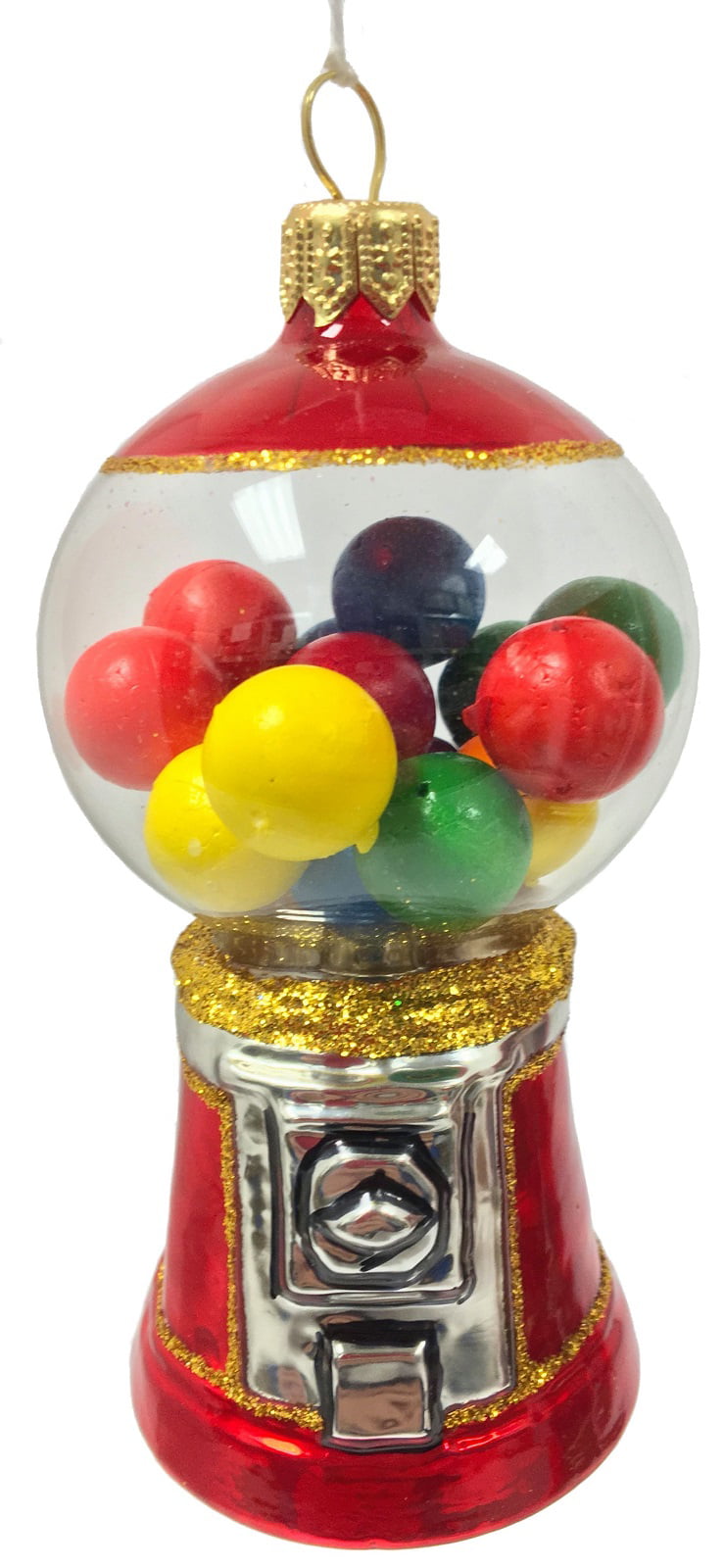 Gumball Machine Glass Ornament